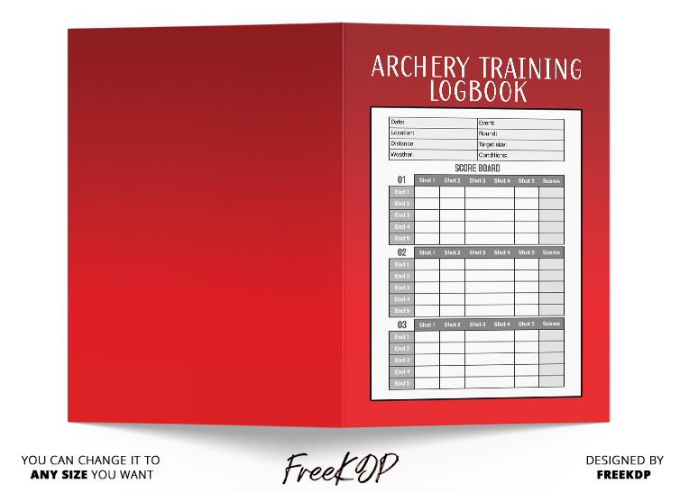 Archery Training Log Book - Archery Training Notebook, Gift For Archers, Archery Lovers, Men, and Women